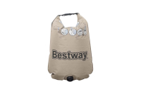 Bestway Doppelluftbett Roll & Relax mit Kissenpumpe 203 x 152 x 22 cm