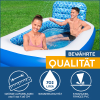 Bestway Family Pool Waterfall Oasis mit Wassersprinkler 229 x 152 x 96 cm