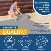 Bestway LAY-Z-SPA Xtras Bodenschutzfliesen-Set 196 x 196 cm