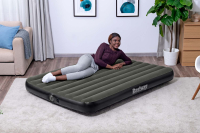 Bestway TriTech Doppelluftbett mit mobiler, akkubetriebener Elektropumpe 203 x 152 x 25 cm