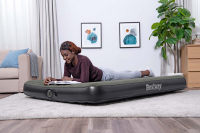 Bestway TriTech Doppelluftbett mit mobiler, akkubetriebener Elektropumpe 203 x 152 x 25 cm