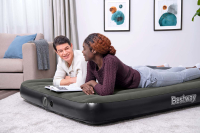 Bestway TriTech Doppelluftbett mit mobiler, akkubetriebener Elektropumpe 203 x 152 x 25 cm