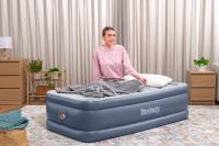 Bestway TriTech Single-Luftbett mit integrierter Elektropumpe 191 x 97 x 51 cm