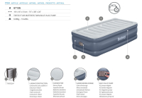 Bestway TriTech Single-Luftbett mit integrierter Elektropumpe 191 x 97 x 51 cm