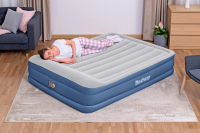 Bestway TriTech Doppelluftbett mit integrierter Elektropumpe 203 x 152 x 46 cm