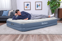 Bestway TriTech Doppelluftbett mit mobiler, akkubetriebener Elektropumpe 203 x 152 x 36 cm