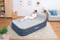 Bestway TriTech Doppelluftbett SleekFlow mit Kopfteil & integrierter Elektropumpe 226 x 152 x 84 cm