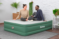 Bestway Toughlite TPU-Doppelluftbett mit integrierter Elektropumpe 203 x 152 x 46 cm