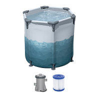 Bestway LAY-Z-SPA Eisbad Glacial Dip mit Filterpumpe Durchm. 90 x 80 cm, rund
