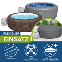 Bestway LAY-Z-SPA Xtras EnergySense Plus Thermo-Komplettabdeckung Durchm. 216 x 80 cm, rund