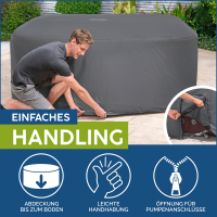 Bestway LAY-Z-SPA Xtras EnergySense Plus Thermo-Komplettabdeckung 201 x 201 x 80 cm, eckig