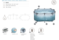 Bestway LAY-Z-SPA Eisbad Glacial Dip mit Filterpumpe 150 x 90 x 65 cm, oval