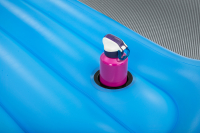 Bestway Badeinsel Summer Slide mit Wasserrutsche 376 x 311 cm