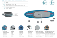 Bestway Hydro Force SUP Allround Board-Set Oceana Compactair mit integrierter Elektropumpe 305 x 84 x 15 cm