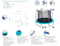 Bestway Trampoline Xtreme Air Durchmesser 305 x 255 cm
