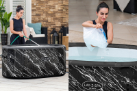 Bestway LAY-Z-SPA FortiFiber Eisbad Glacial Dip mit Filterpumpe 152 x 92 x 71 cm