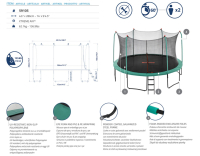 Bestway Trampoline Xtreme Air Durchmesser 427 x 286 cm
