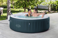 Bestway LAY-Z-SPA Energiespar-Whirlpool Miami AirJet für 6 Personen Durchmesser 196 x 66 cm, Dunkelgrün