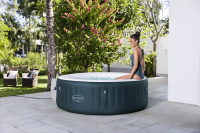 Bestway LAY-Z-SPA Energiespar-Whirlpool Miami AirJet für 6 Personen Durchmesser 196 x 66 cm, Dunkelgrün