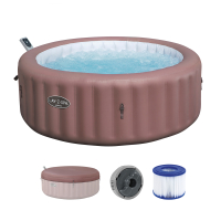 Bestway LAY-Z-SPA Energiespar-Whirlpool Hawaii AirJet mit App-Steuerung, für 6 Personen, Durchmesser 196 x 71 cm, Terrakotta