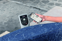 Bestway LAY-Z-SPA Energiespar-Whirlpool Toronto AirJet mit Schaumstoffpaneelen & App-Steuerung, für 7 Personen Durchm. 190 x 70 cm