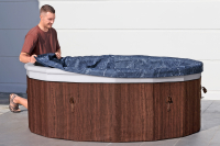 Bestway LAY-Z-SPA Energiespar-Whirlpool Toronto AirJet mit Schaumstoffpaneelen & App-Steuerung, für 7 Personen Durchm. 190 x 70 cm
