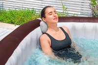 Bestway LAY-Z-SPA Energiespar-Whirlpool Maldives HydroJet Pro mit App-Steuerung, für 7 Personen 201 x 201 x 80 cm, Mahagoni