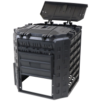 NATURE Thermo-Kompostsilo - PP, 350 l, schwarz, faltbar - H 81,6 x 73,5 x 73,3 cm