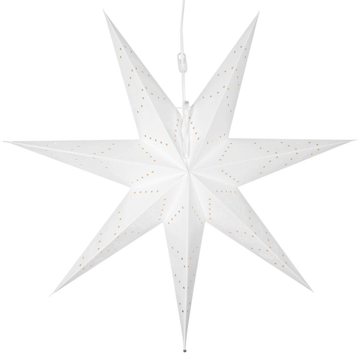 Star Trading Weihnachts-Hängestern Sensy Papier weiß, Durchm. 1 Meter