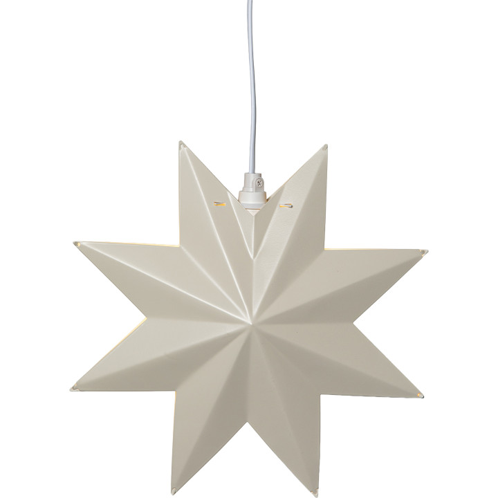 Star Trading Weihnachts-Hängestern CLASSIC, weiss, 1 x E14/25W