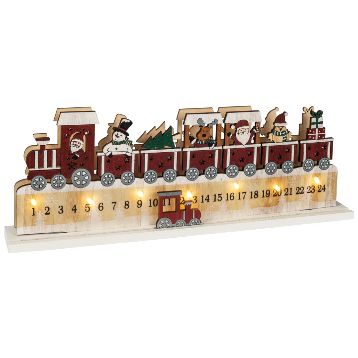 Star Trading Adventskalender, Weihnachtsleuchter, KALENDER, 7 warmweiße LEDs