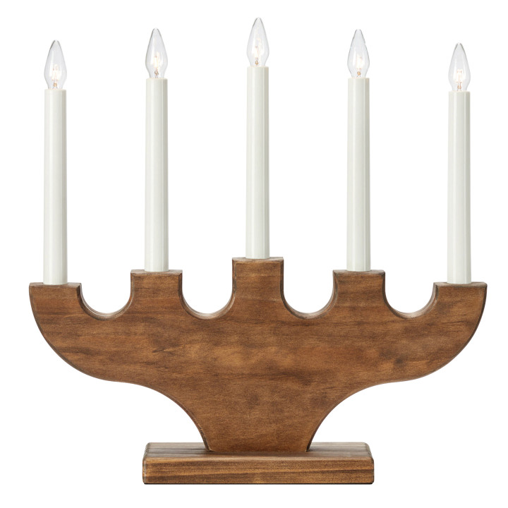 Mark Slöjd Weihnachtsleuchter SPIRA braun, 5 x E10/3W