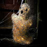Hellum LED-Rattan-Geist 20 BS warmweiß, Halloween