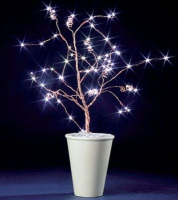 Hellum LED-Baum 50cm 60 BS weiß/kupfer innen