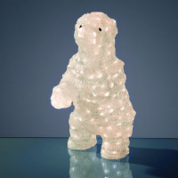 Hellum LED-Eisbär 50cm stehend 200 BS warmweiß außen