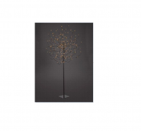 Hellum LED-Baum braun 120cm warmweiss aussen