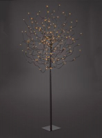 Hellum LED-Baum braun 150cm warmweiss aussen