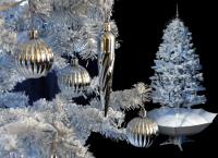 Weihnachtsbaum mit Schneefall Schnee LED Licht Musik 2 m WEISS