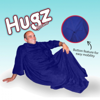 Hugz Deluxe Kuscheldecke Decke Wolldecke mit Ärmeln