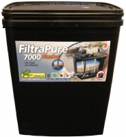 Ubbink FiltraPure 7000 PlusSet  - Einkammer Filtersytem - UVC 11W, Xtra 1600 l/h, Schlauch 19mm/3m, 32mm/1m, Schlauchklemme 3x, Filterschwamm 1x, Filtermedium 4,0 kg + Netz, Bio-Kerne 8 l               