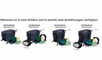 Ubbink Filtramax  9000 PlusSet - biologisch-mechanisch,  2- Kammer-Modular Filtersystem - UV-C 9W, Smartmax 2500 Fi, Filtermatten 3x, verschiedene Typen Filtermedia 2x, Schlauch 1m               