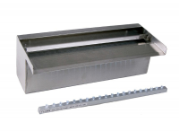 Ubbink Niagara LED 30 R - Wasserfall, Inox 304, Trafo 12V, 20 LEDs kaltweiß, 1" - H10 x 30 x 12,5 cm, LED: 180 Lumen, EEK A+, 3W