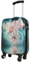 monopol Kofferset 3 tlg. Trolleyset Reisekoffer Hartschale Orchidee
