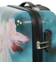 monopol Kofferset 3 tlg. Trolleyset Reisekoffer Hartschale Orchidee