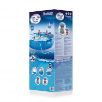 Bestway 56416 Frame Pool Steel Pro Set mit Filterpumpe 366 x 76 cm