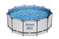 Bestway 56420 Frame Pool Steel Pro Set mit Filterpumpe + Zubehör  366 x 122 cm