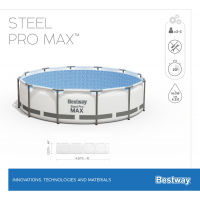 Bestway Frame Pool Steel Pro Set 457 x 122 cm