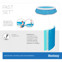Bestway Fast Set Pool Set mit Filterpumpe 305 x 76 cm