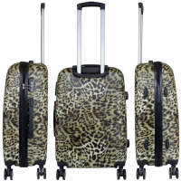 Kofferset 3 tlg. Trolleyset Reisekoffer ABS - Hartschale LEOPARD