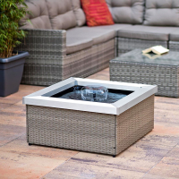 Ubbink AMORA DAVEPORT- Terrassenteich, Polyrattan grau-beige